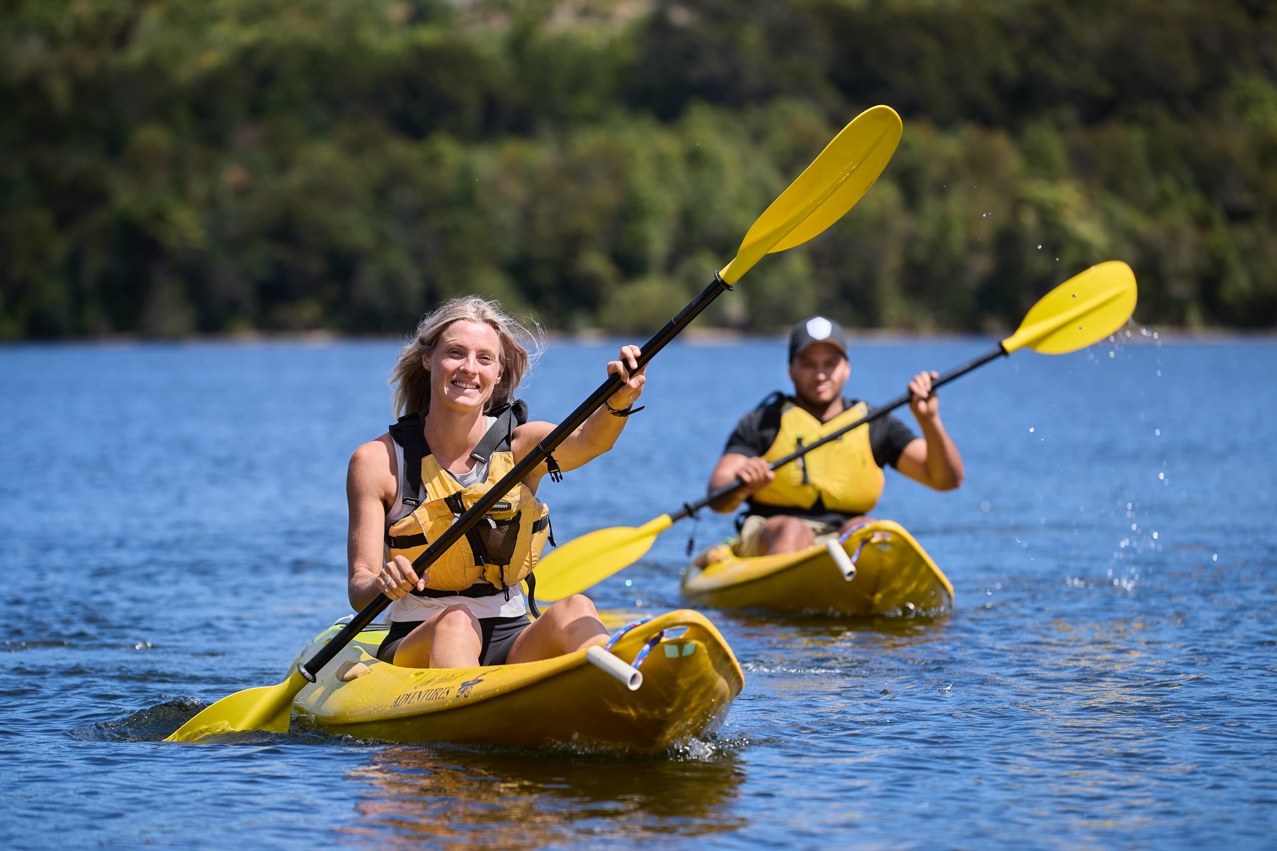 Kayaking Lake Karapiro with Riverside Adventures Waikato