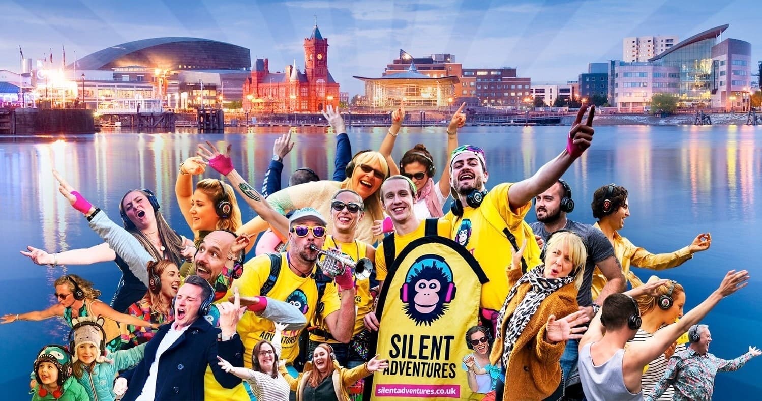 Silent Disco Adventure in Cardiff with Silent Adventures
