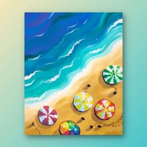 Paint the Bay: Looks like Summer Workshop - Beach Scenes in Cleveland Queensland photo 2