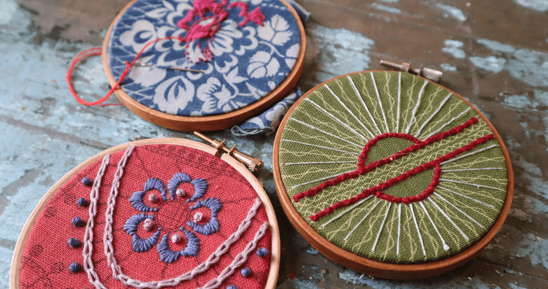 Decorative Embroidery Hoop Workshop in Nottingham for Mother's Day photo 2