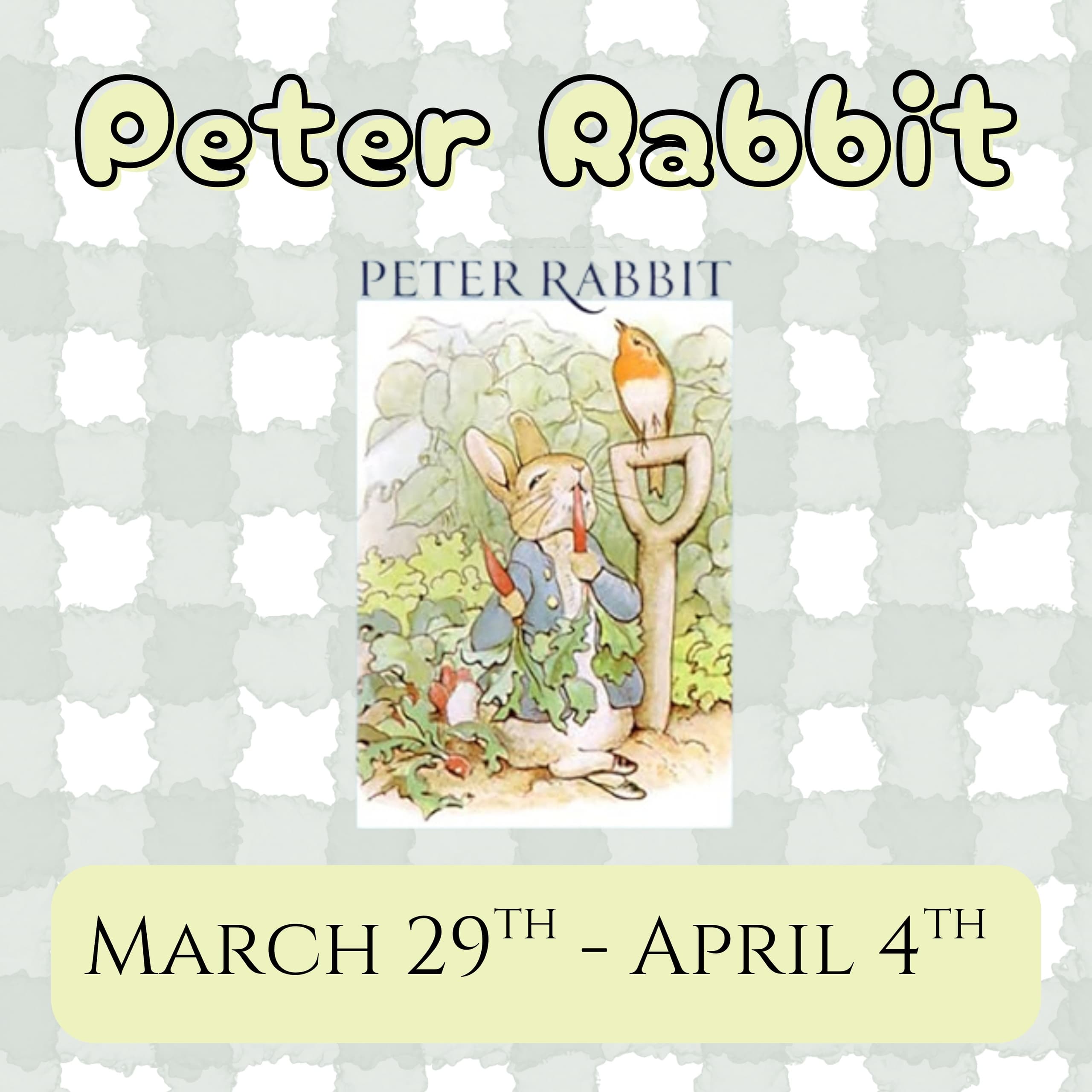 Peter Rabbit Storytime & Imaginative Play — Easter Week in Altoona