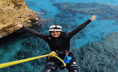 Coasteering the Eastern Cliffs of Mallorca: 10m Abseil, Sea Caves & Cliff Jumps photo 2