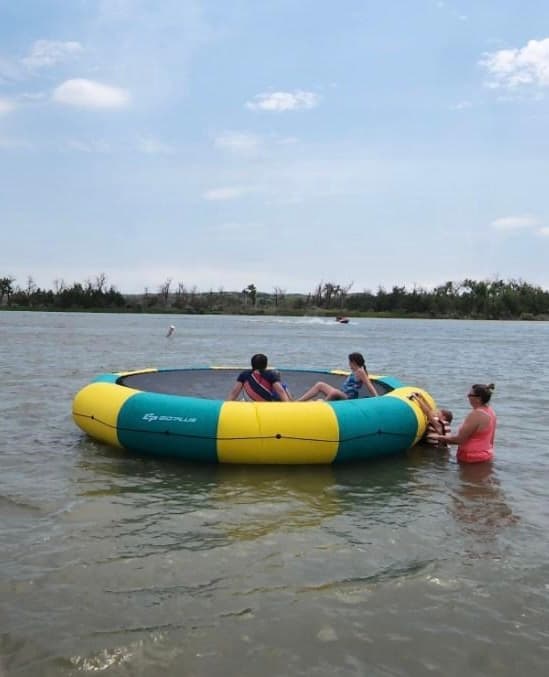 Water Trampoline Adventure in Fort Pierre, South Dakota