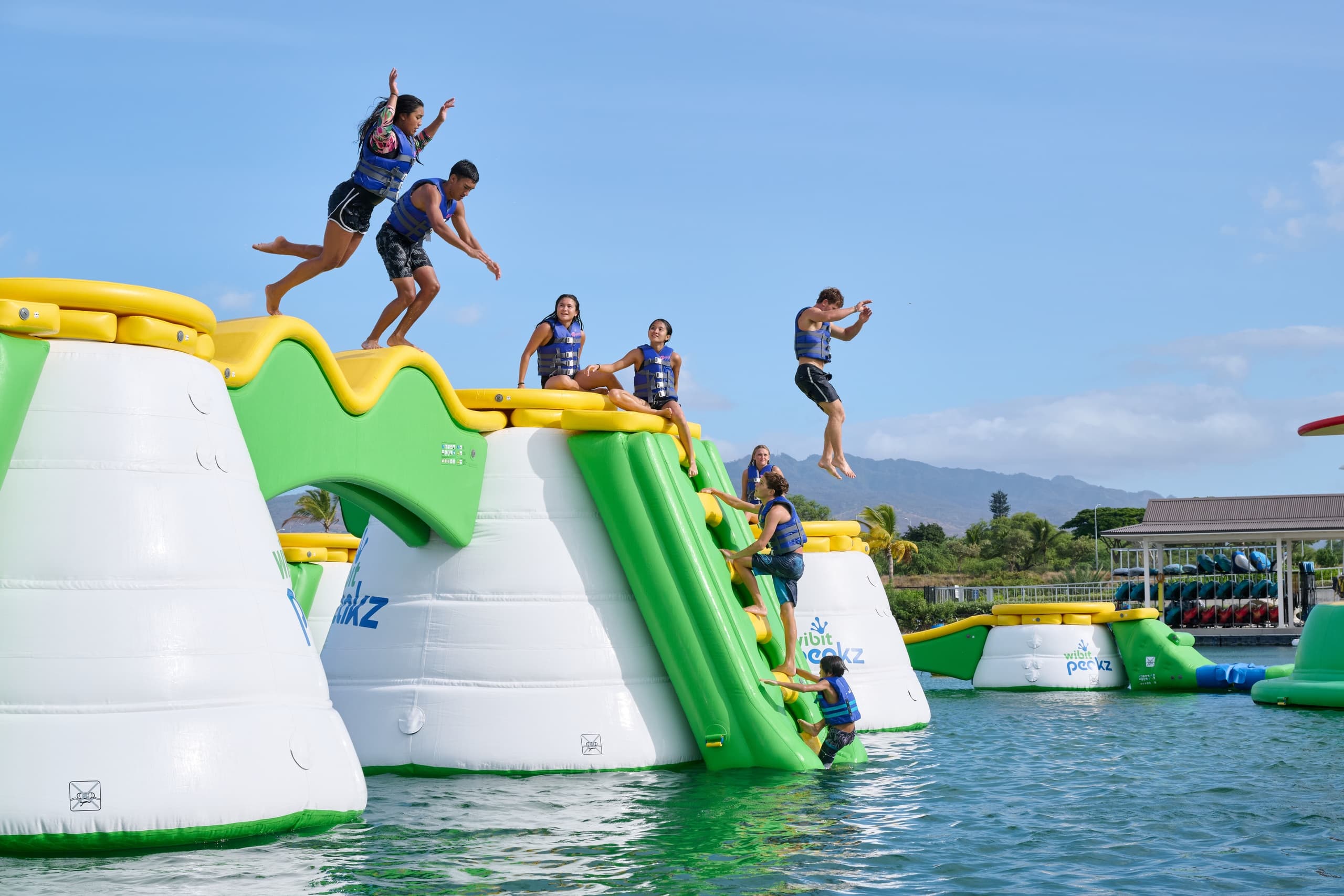 Wai Kai Lagoon Adventure: AquaVenture + AquaPeakz Floating Obstacle Course in Ewa Beach photo 4