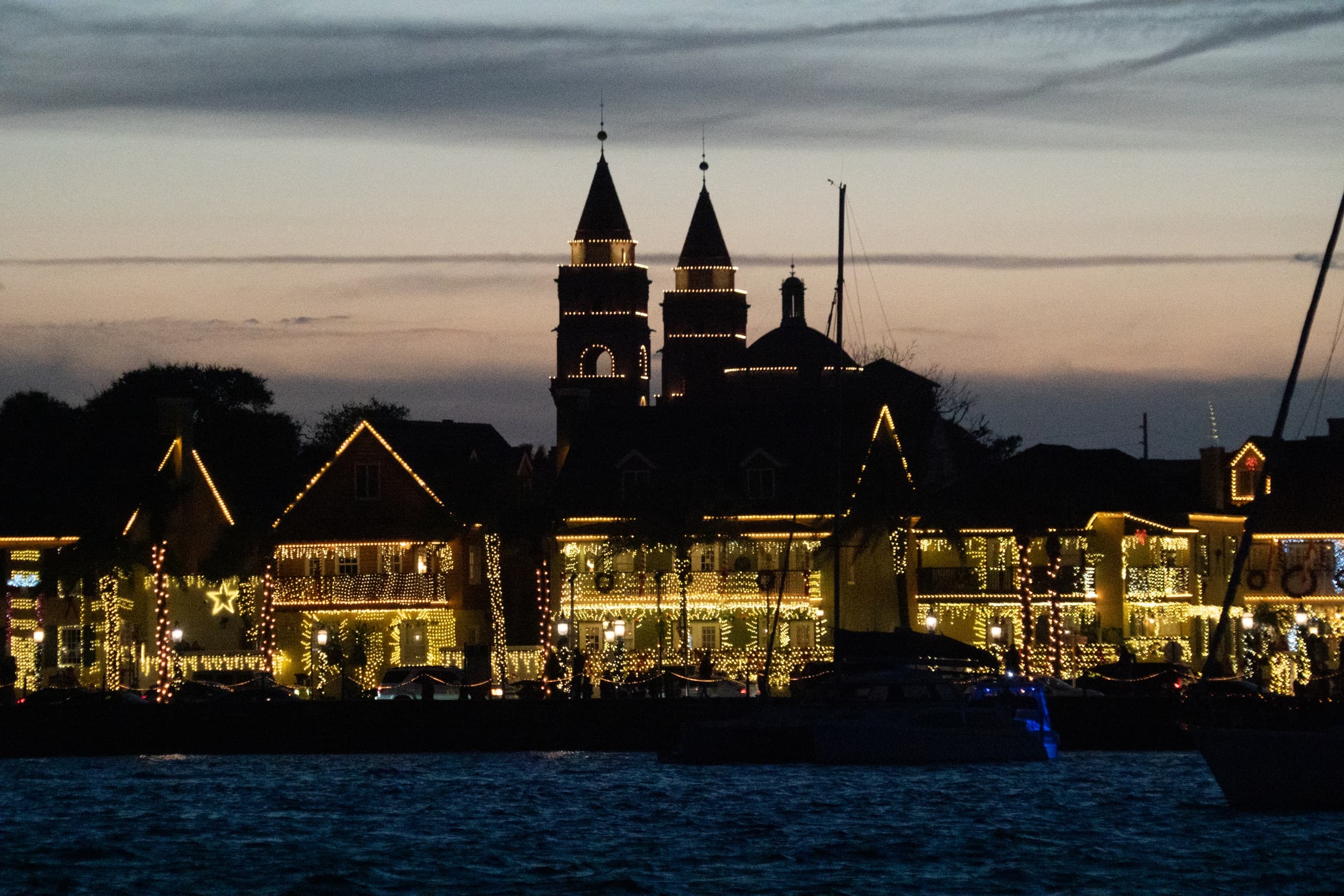 Nights of Lights Cruise with Florida Water Tours in St. Augustine