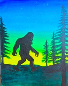 Bigfoot Painting Adventure with Cheers Pablo in Coon Rapids