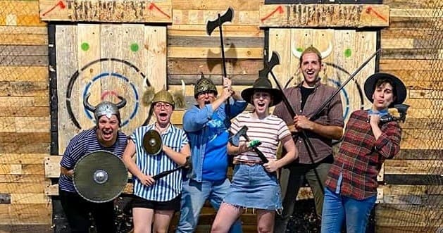 Land Adventures with Axe Throwing at Axe Throw (Large Group)