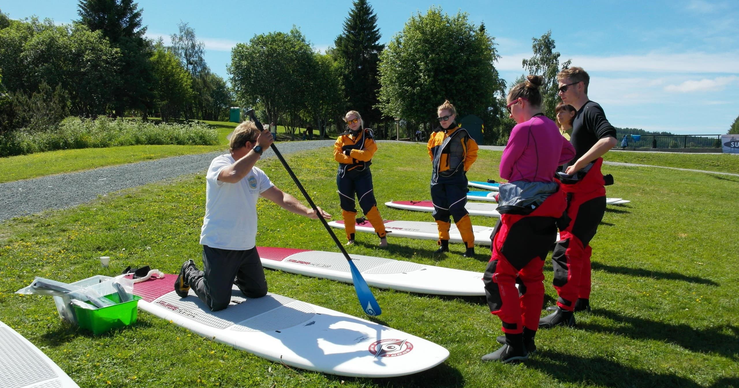 Stand Up Paddleboarding in Trondheim with Trondheim Kajakk