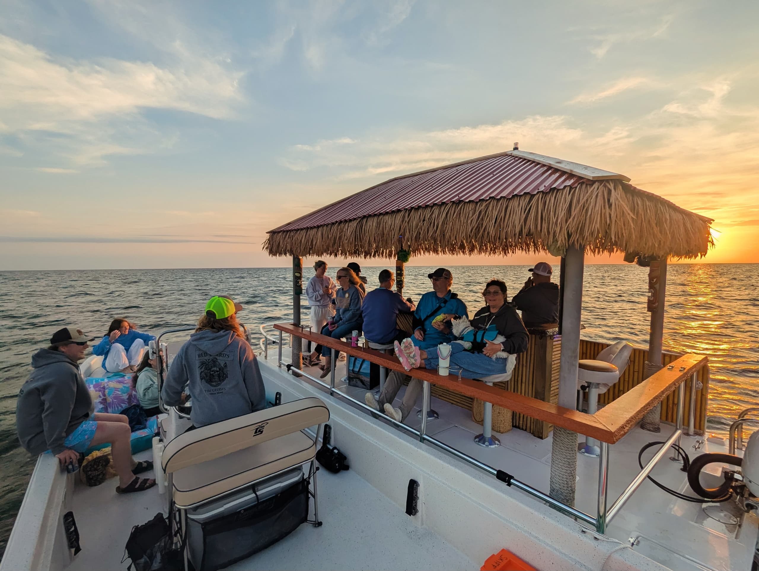Water Activities: Sunset Tiki & Skiff Cruise by Red Beards LLC