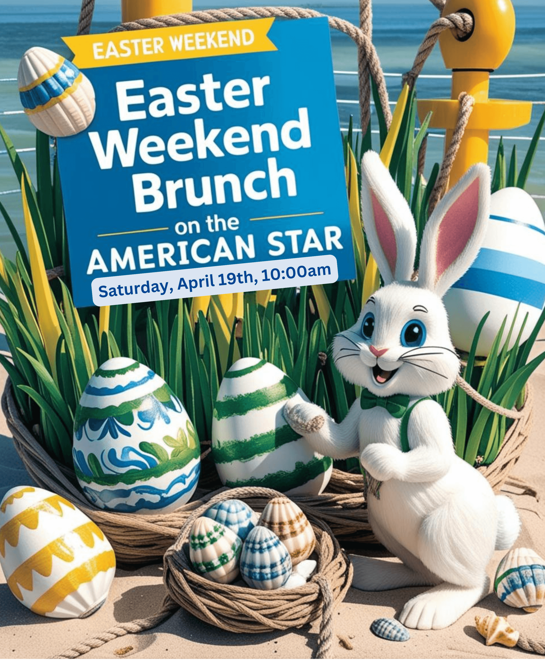 Easter Brunch Dolphin Watch in Cape May: Coastal Wildlife and Family Fun Aboard the American Star