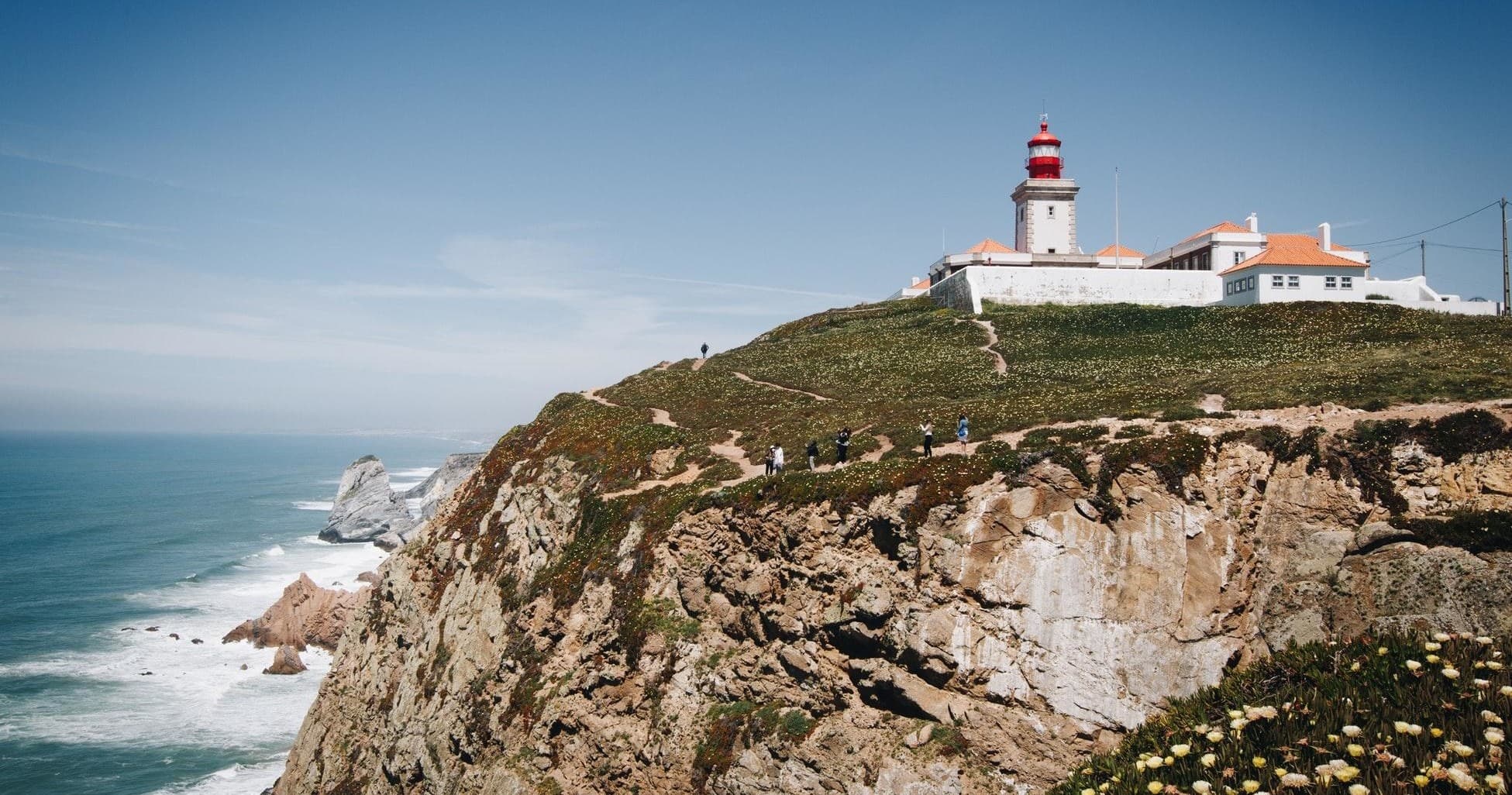 Surf and Kiteboarding at Cabo da Roca, Portugal
