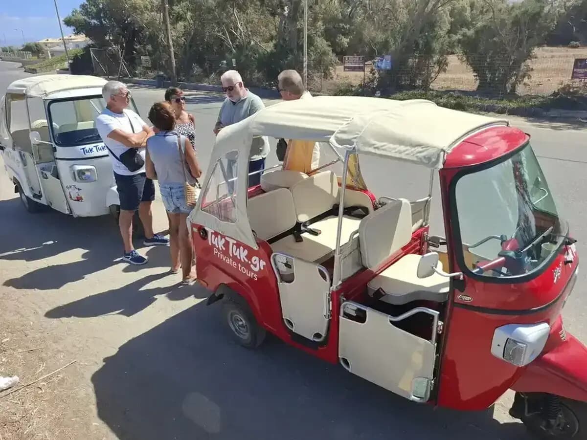 Tuk Tuk Hersonissos: Two-Hour Coastal Villages, Olive Tasting & Harbor Views