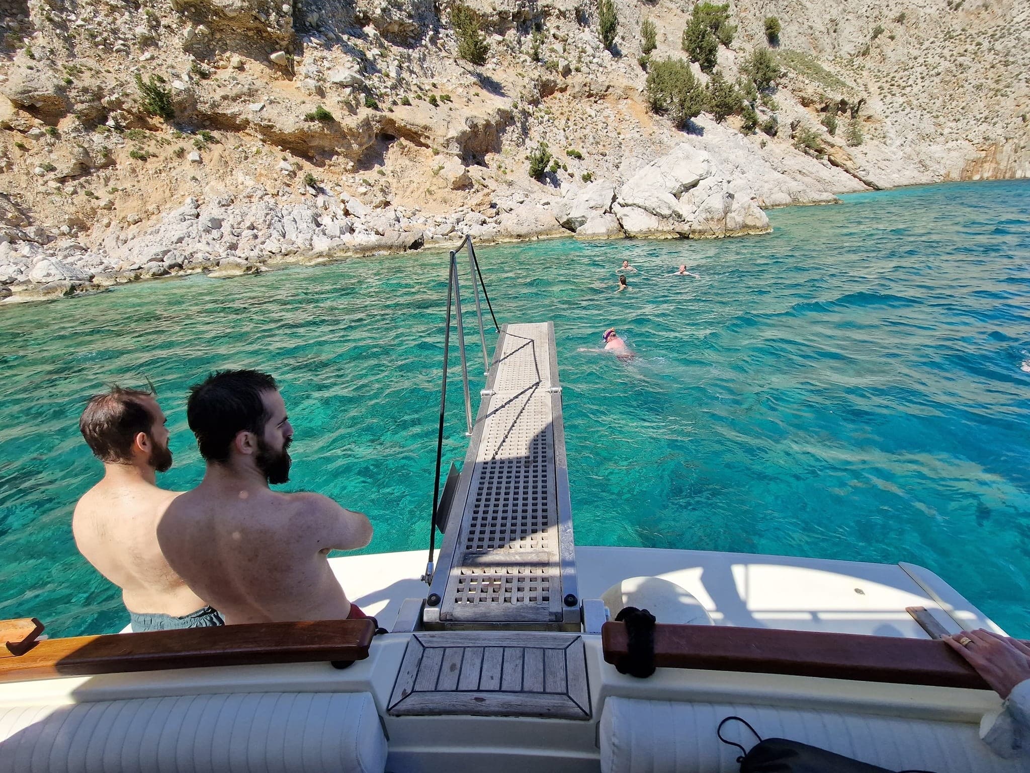 Private Swimming Cruise on Rhodes: Luxury Yacht to Kallithea, Anthony Quinn & Ladiko