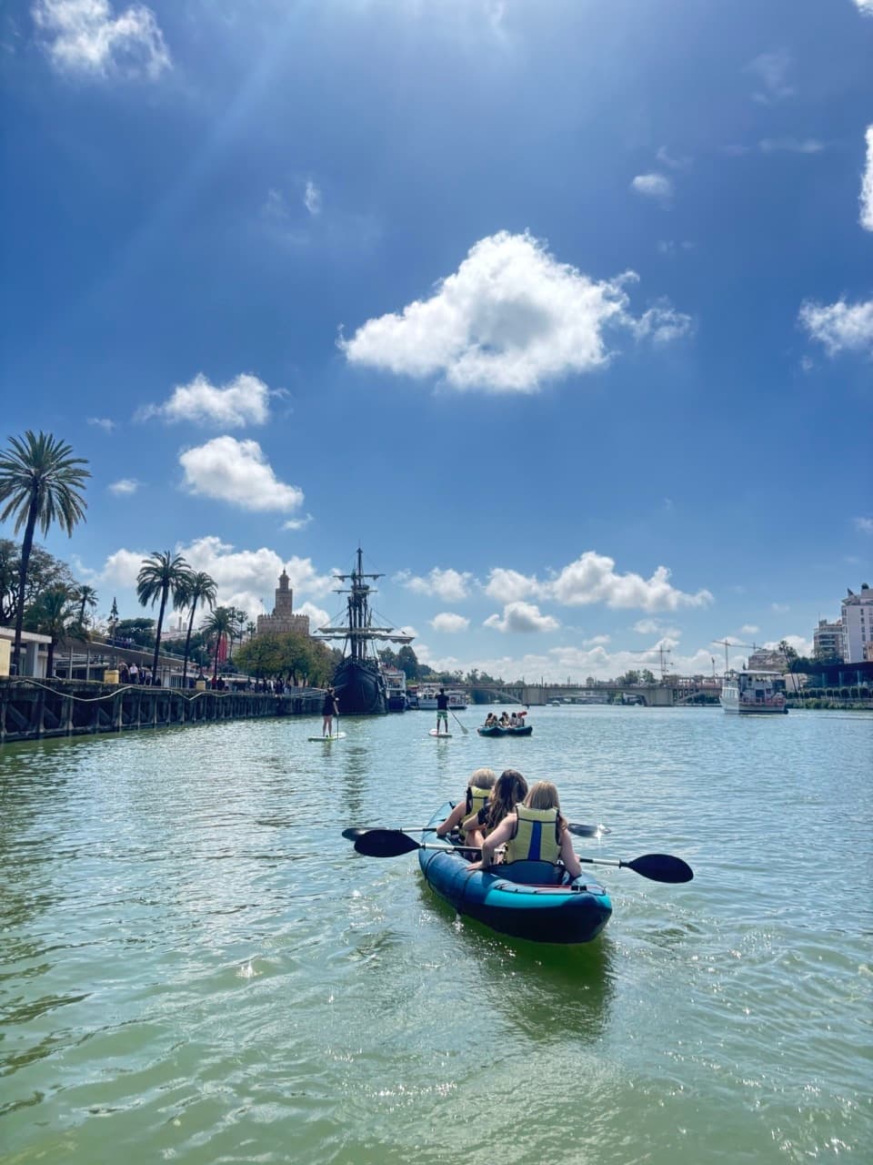 Kayaking with Paddle Surf Sevilla on the Guadalquivir River