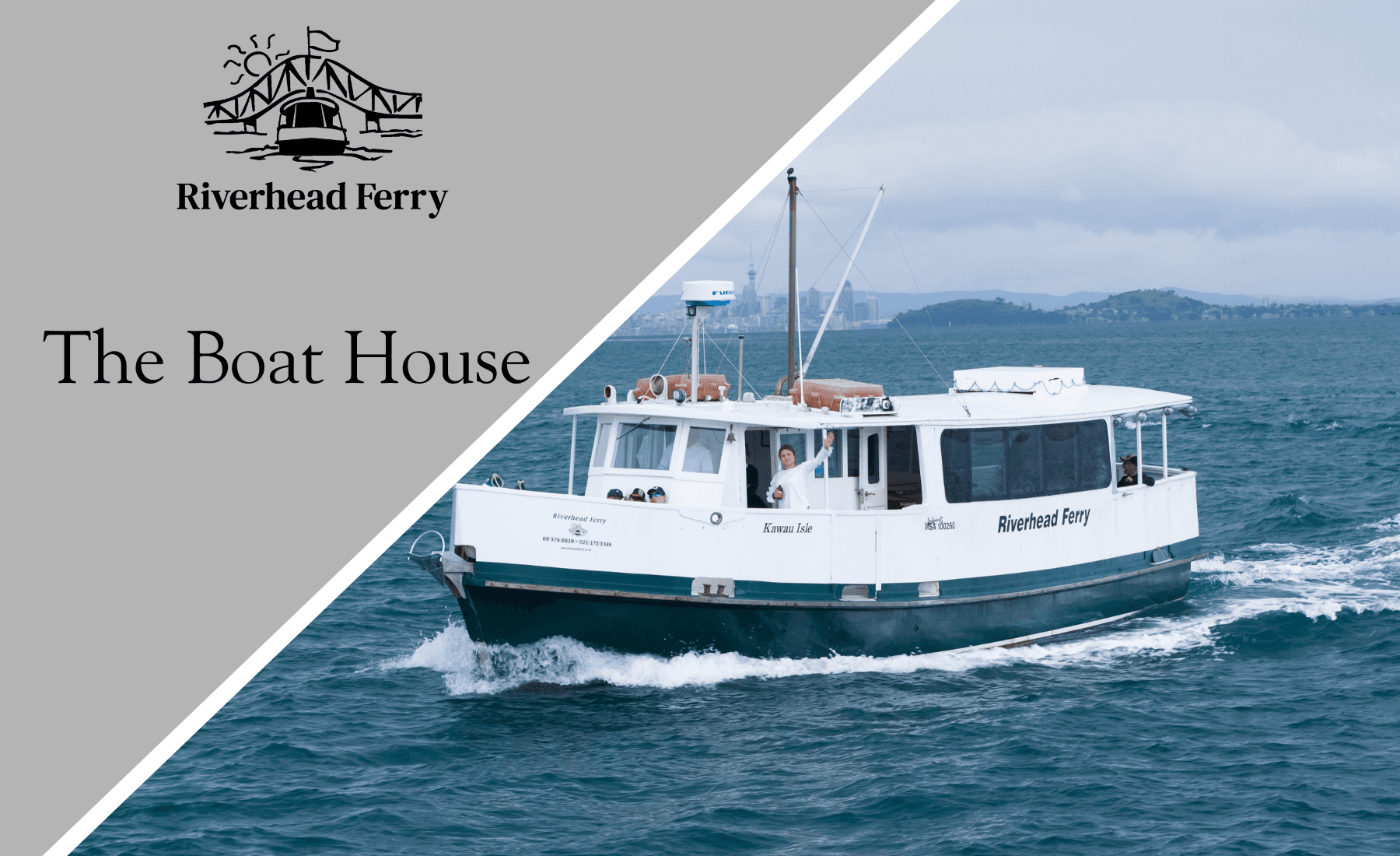 Riverhead Ferry to Auckland’s Oldest Riverside Tavern: Scenic Upper Harbour Cruise