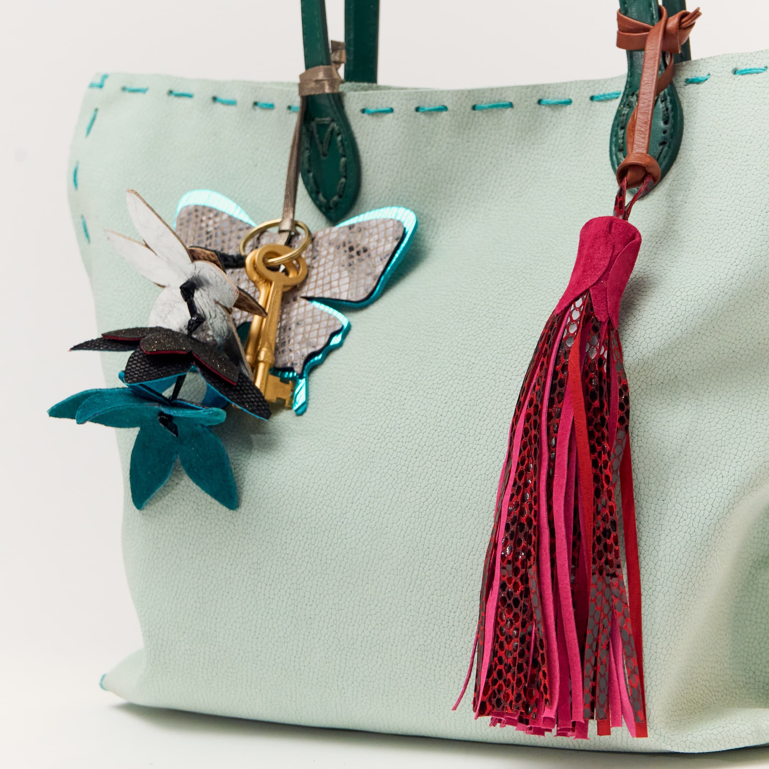 Sip & Stitch in Manhattan: Wine-Forward Leather Bag Charm Workshop photo 1