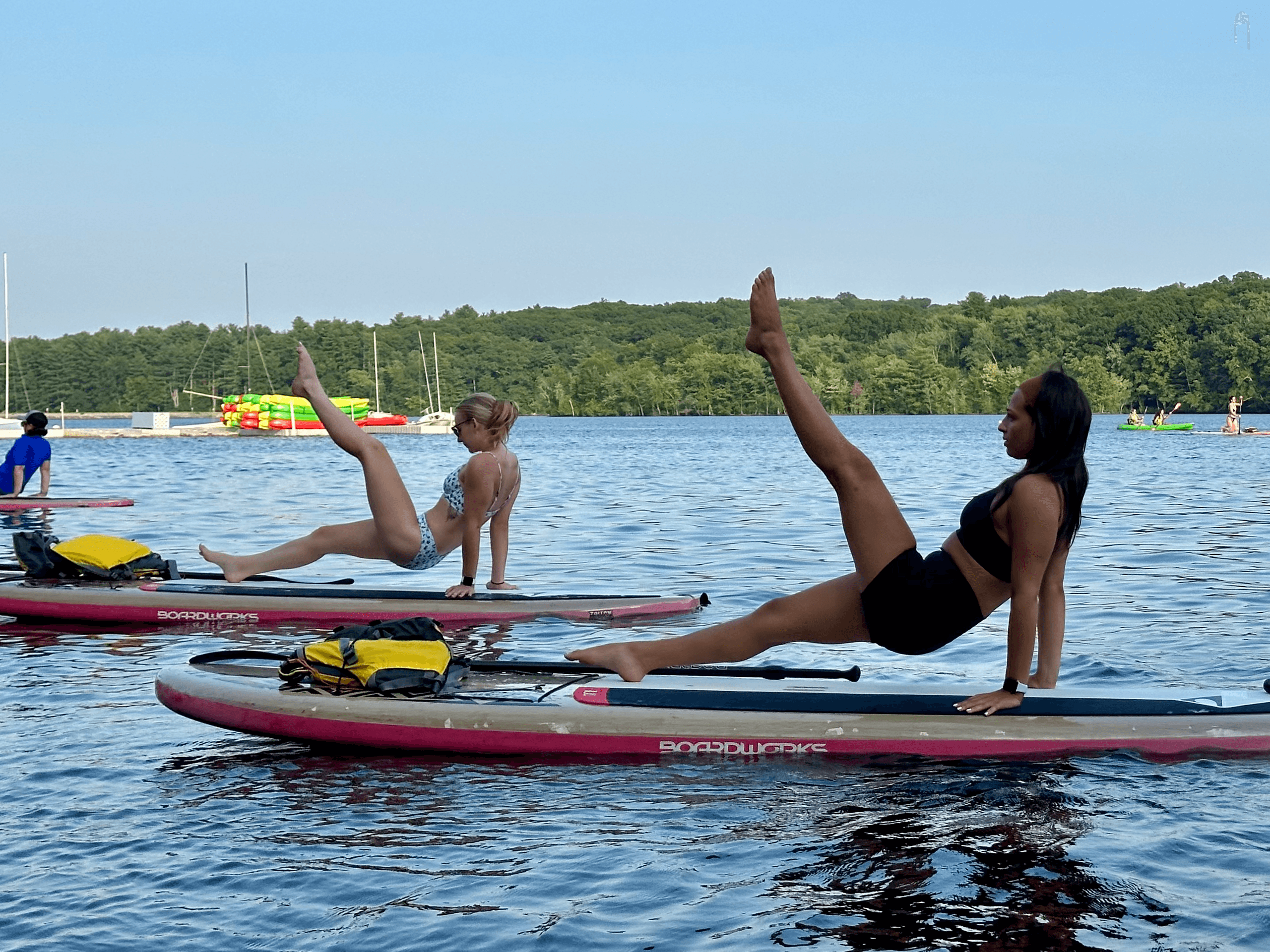 Stand Up Paddleboard Barre Fitness Classes in Hopkinton