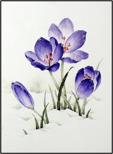Brush Painting Workshops with Louise Chen in Midland — Cats, Crocuses & Plum Blossoms photo 4