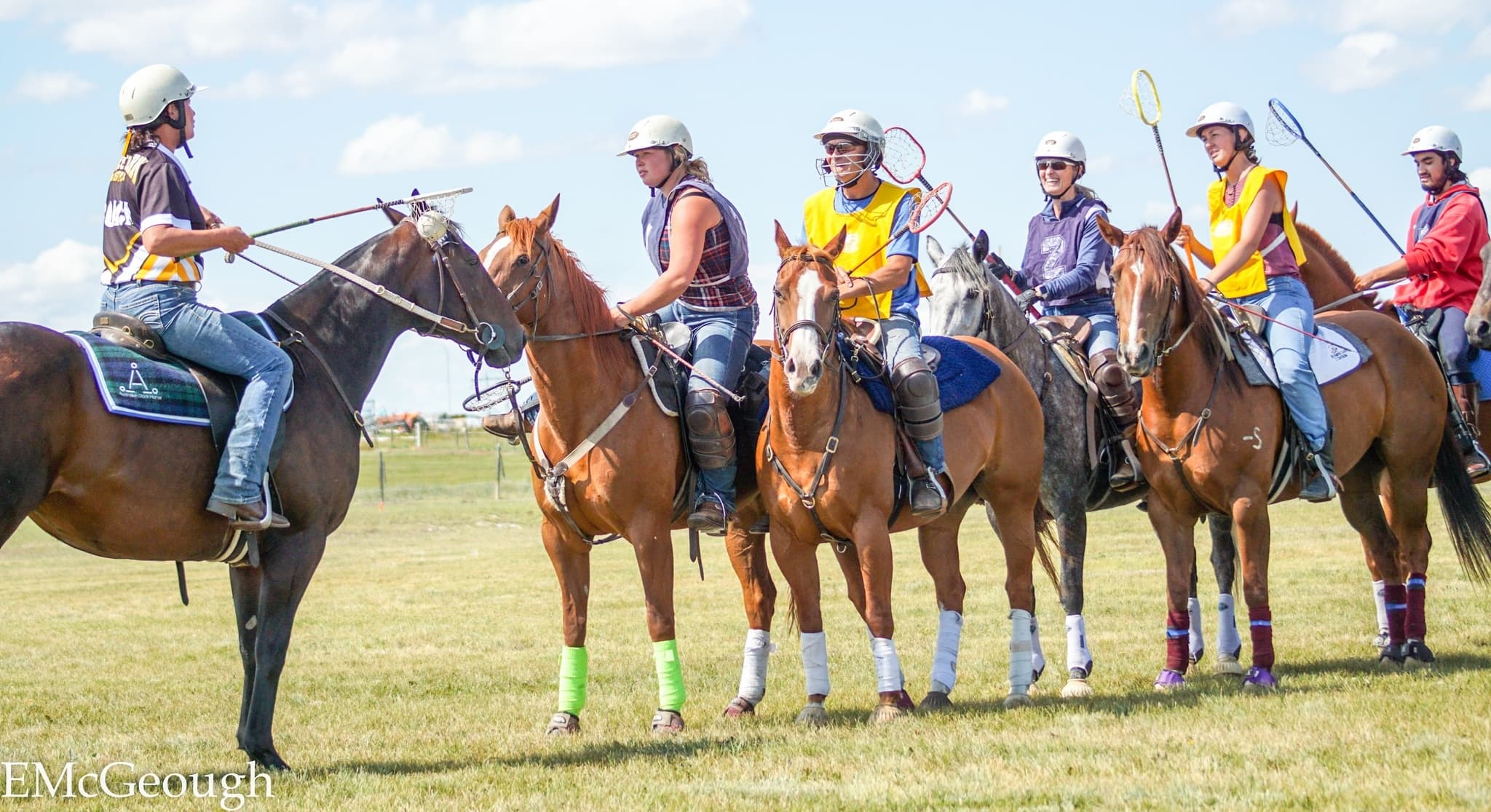 Polocrosse Practice at Sagehill Stables in Winnipeg