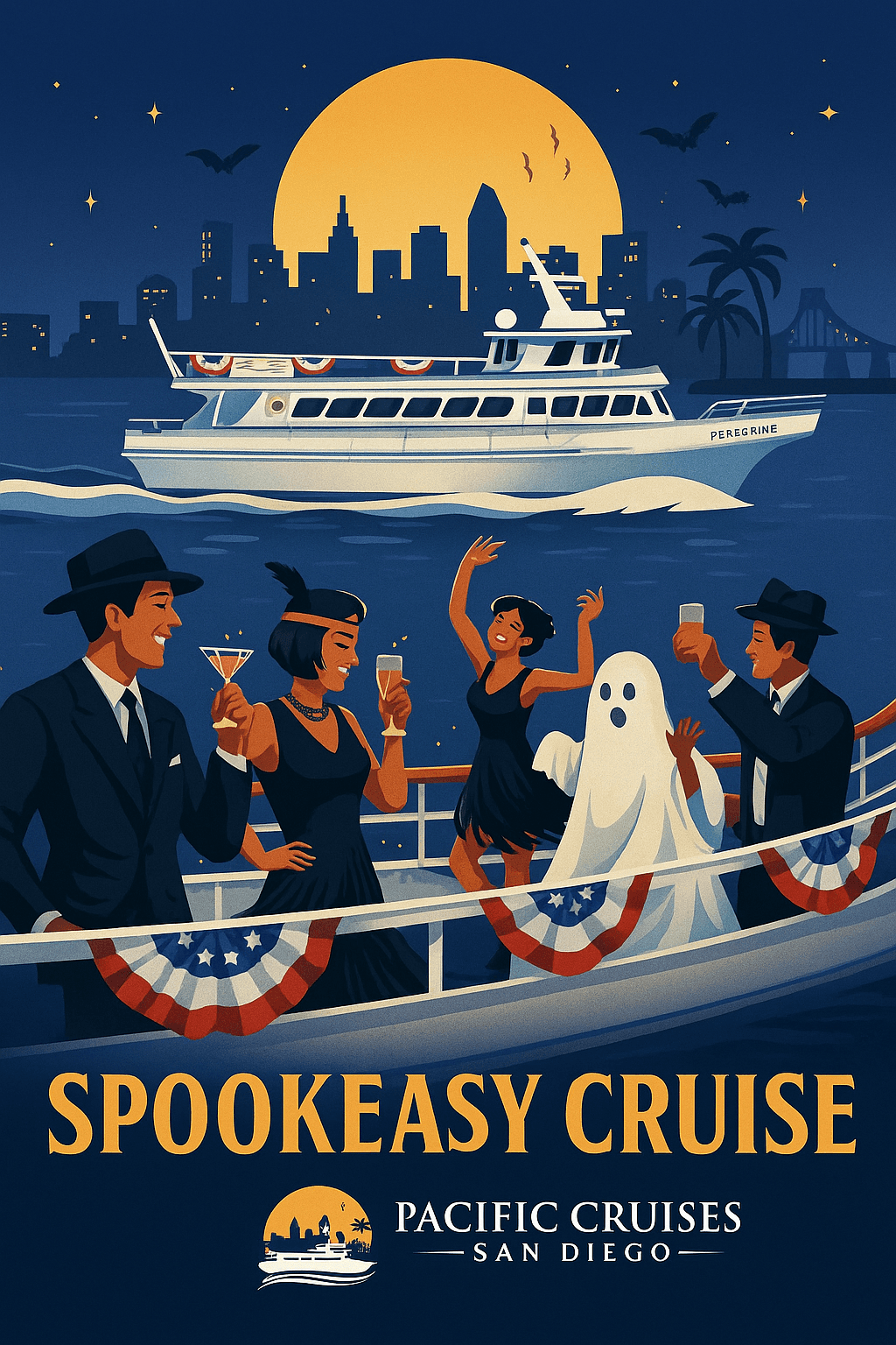 SpookEasy Halloween Cruise: Dance Under the Stars on San Diego Bay
