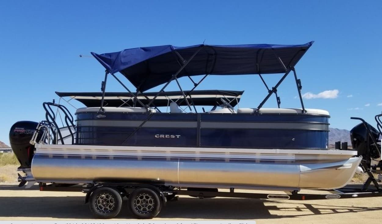 Crest Tritoon Boat Adventures at Lake Havasu City