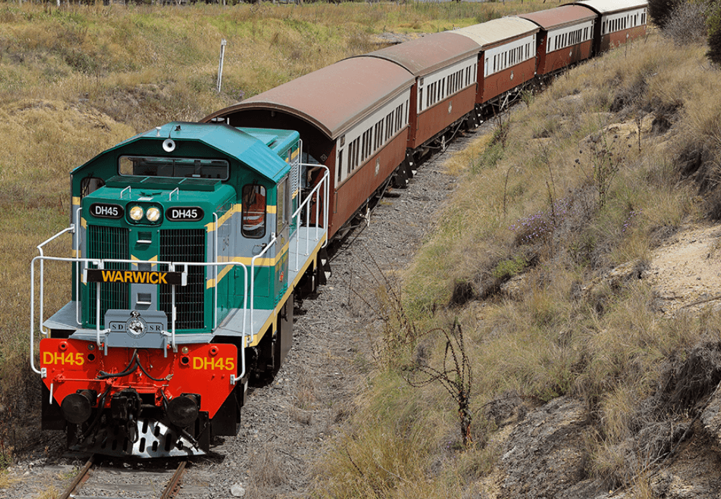 Scenic Heritage Rail Journey from Warwick to Toowoomba Across the Darling Downs