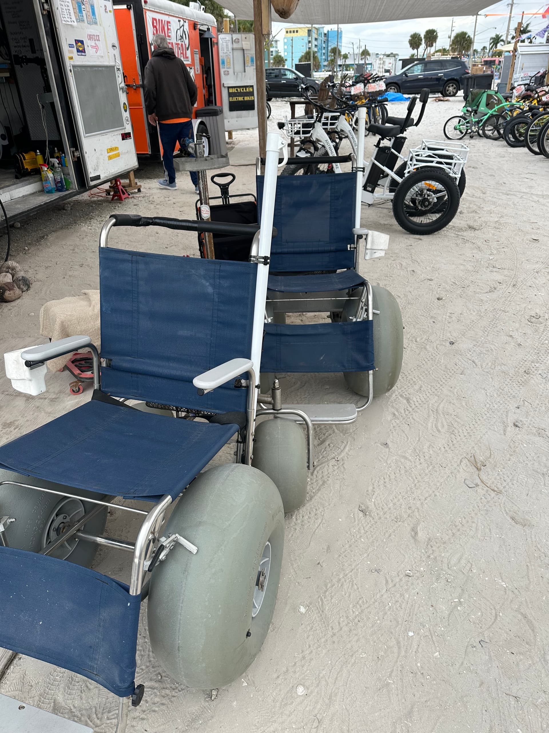 Accessible Beach Wheelchairs at Fort Myers Beach — Rent Wheeleez Chairs at 81 Miramar St