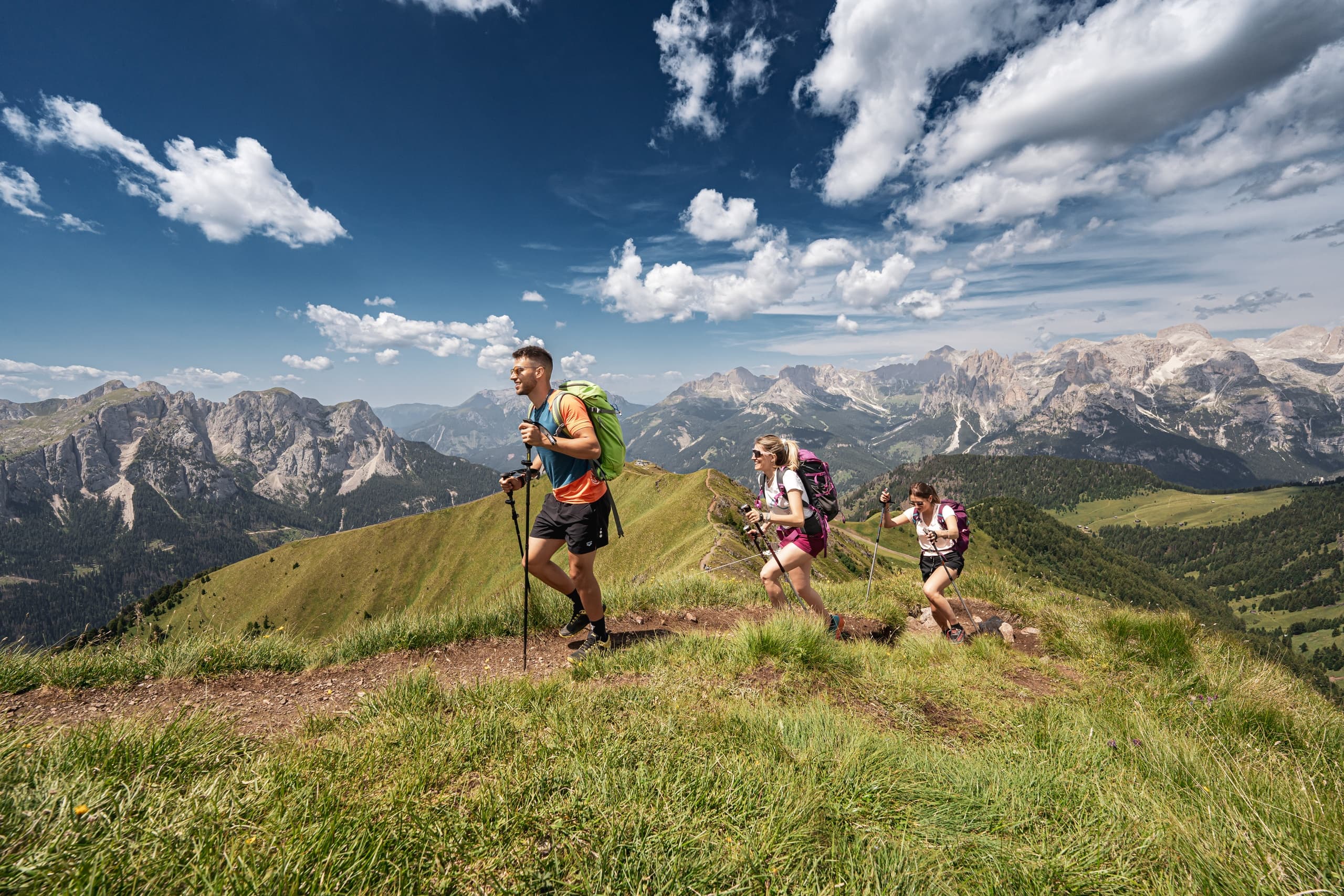 Scenic Hike at Col Bel with Sport Check Point in Dolomites