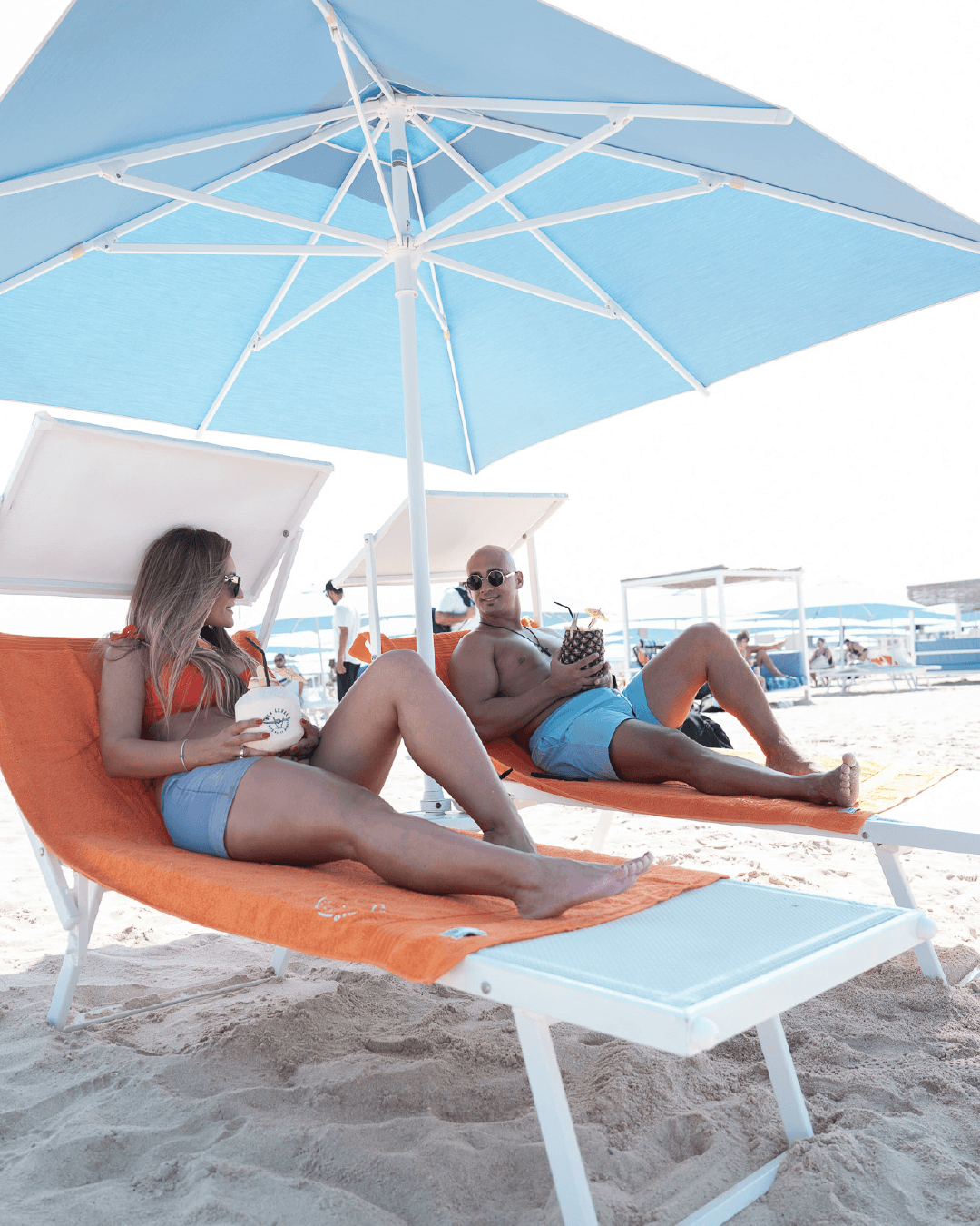 VIP Beach Day Pass at Solemio — Oversized Lounger & Full-Day Dubai Beach Access