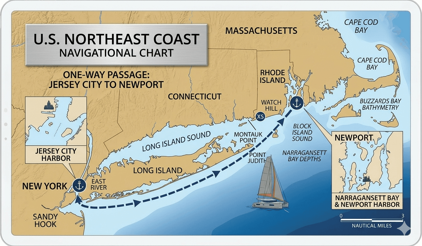 Four-Day Offshore Certification: Jersey City to Newport RI photo 1