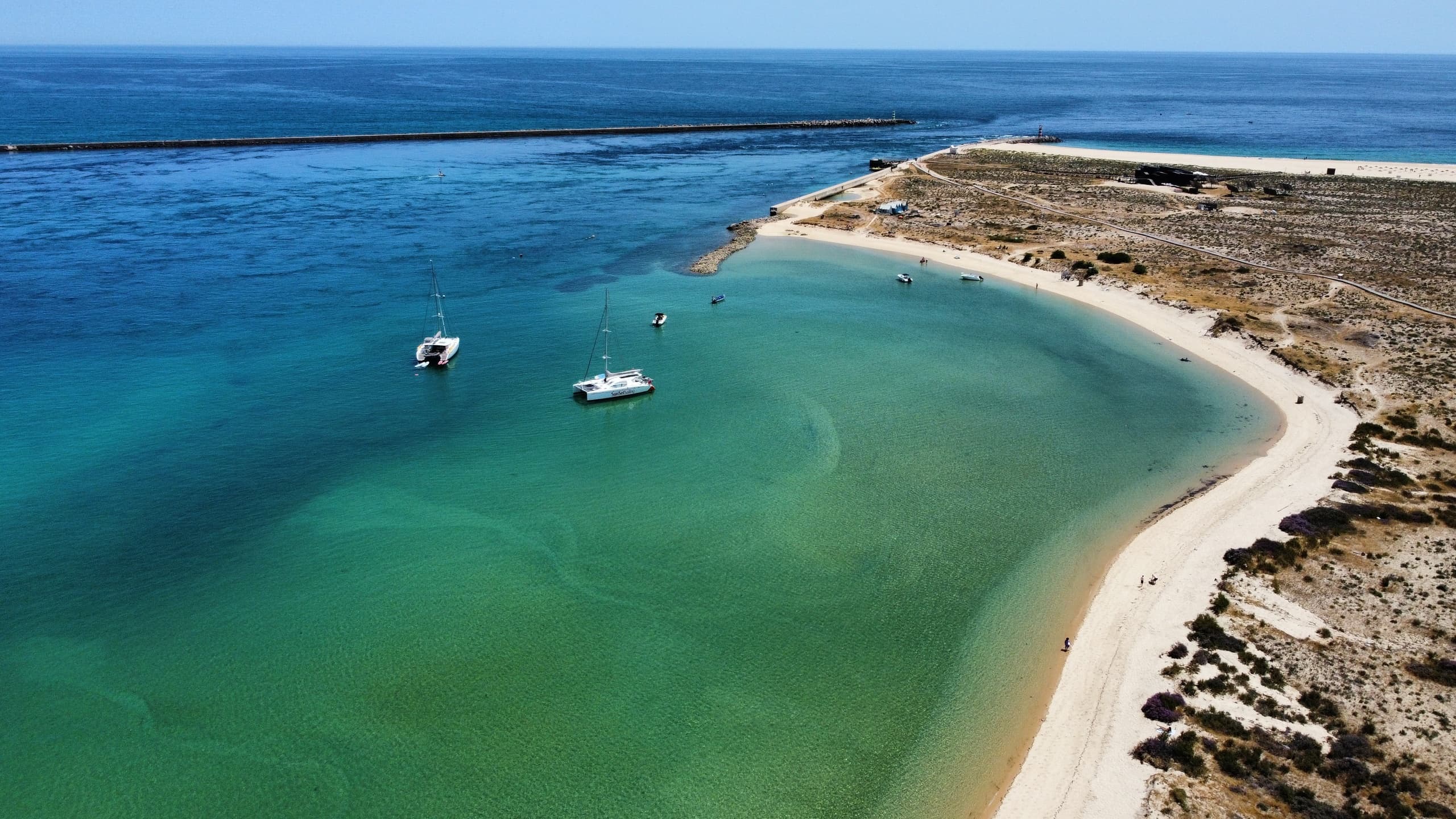 Ilha Deserta Beach and Sunset Sailing with Oyster: Private Catamaran in Ria Formosa photo 2