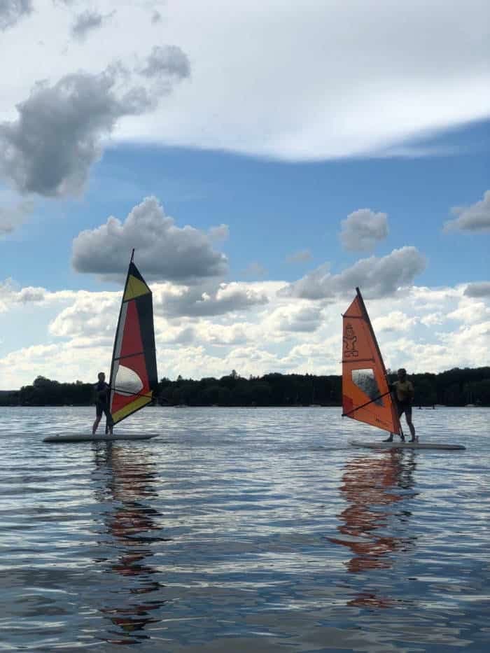 Windsurfing at Ammersee with WikiWakiWu Surf & Sail