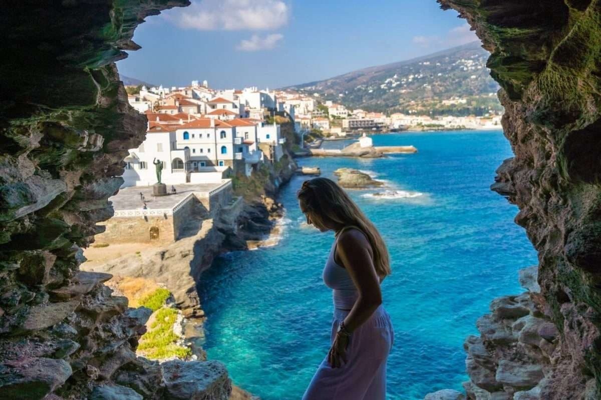 Chora Old Town & Pithara Waterfalls: Half-Day Walk Through Andros History and Streams