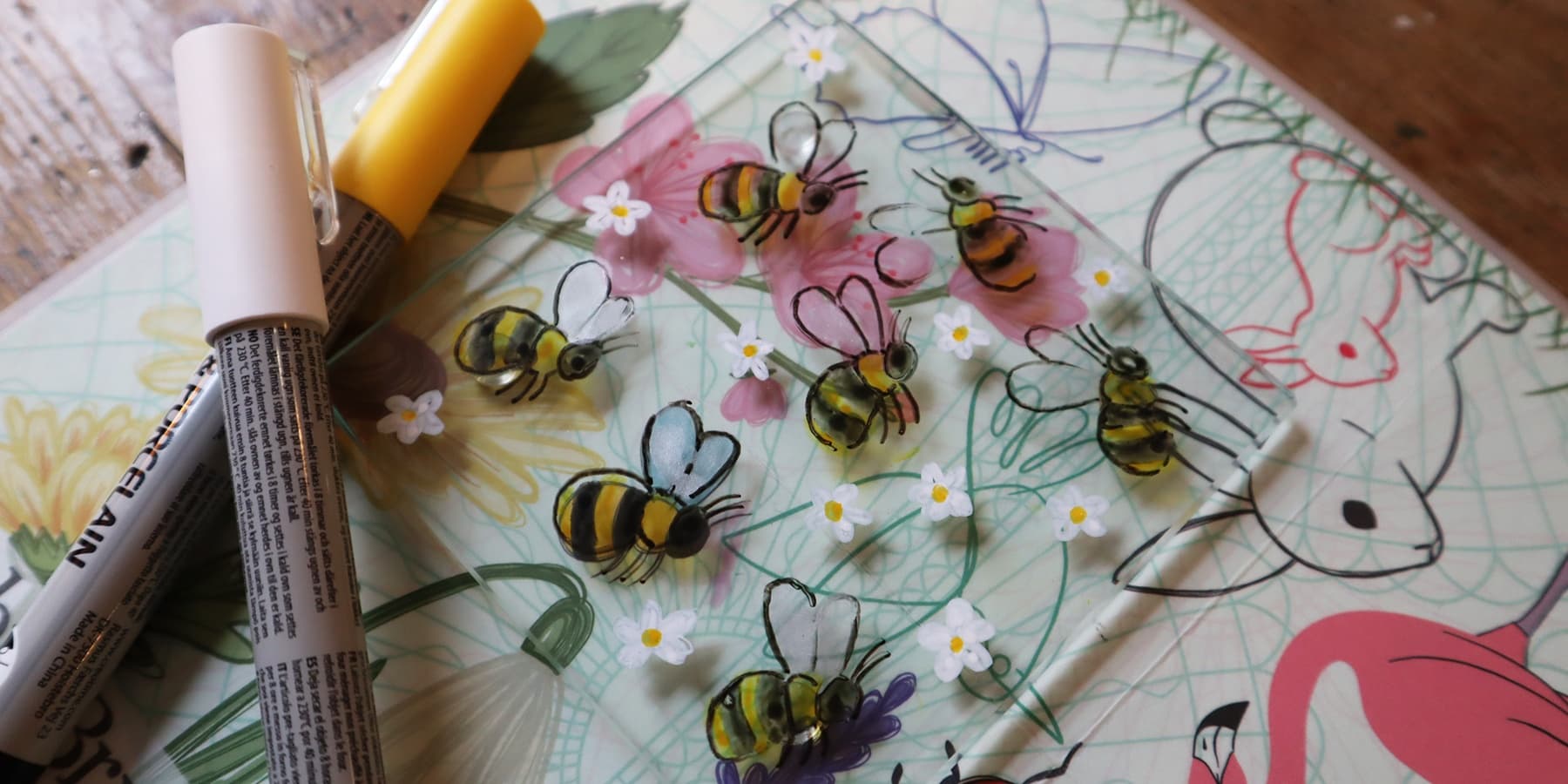 Children's Glass Illustration Crafternoon by Debbie Bryan in Nottingham