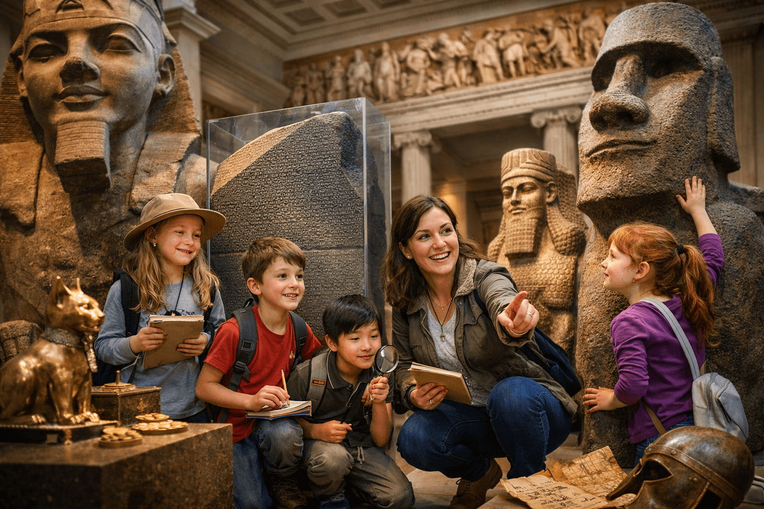 Pequeños Exploradores: Kid-Friendly 2.5-Hour Tour at Museo Británico, London