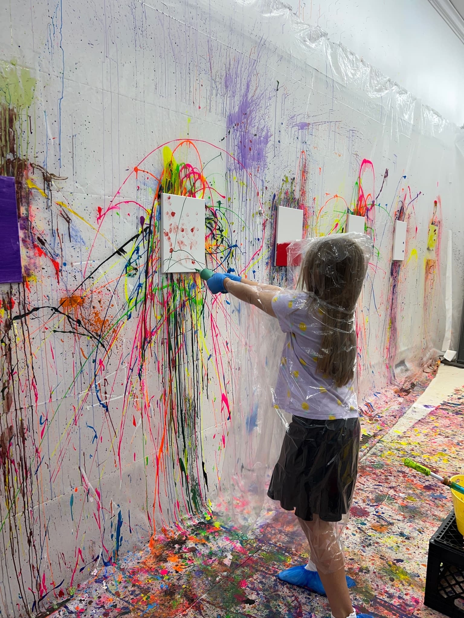 Creative Splatter Painting at Color Me Greenville