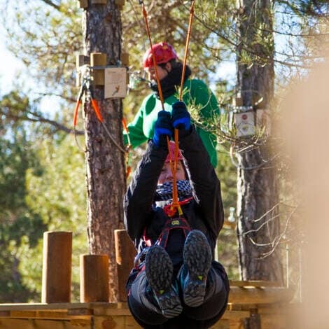 Outdoor Adventure at Albarracín Aventura: Treetop Circuit & Zip Lines