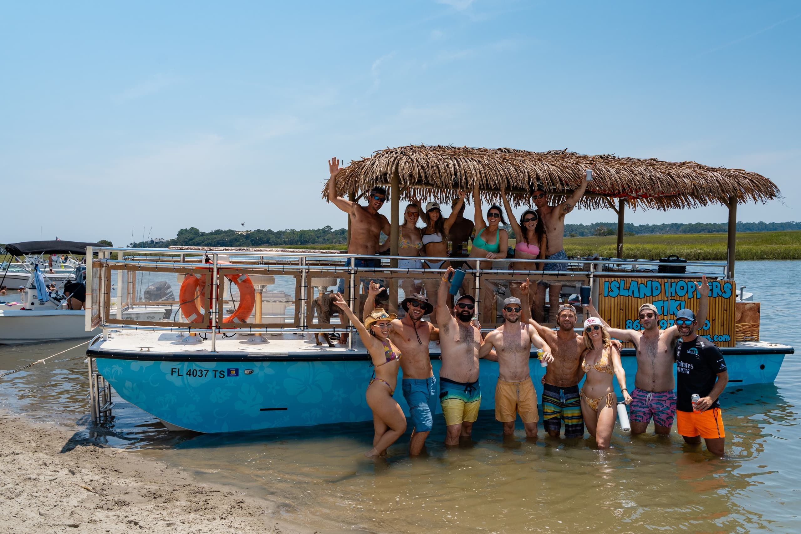 Discover South Carolina’s Coastal Charm on a Private Tiki Boat Cruise