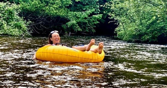 Relaxing River Tube Rental on Platte River in Honor, MI