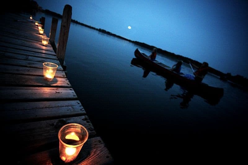 Full Moon Paddle at Brittingham Boats in Madison, WI