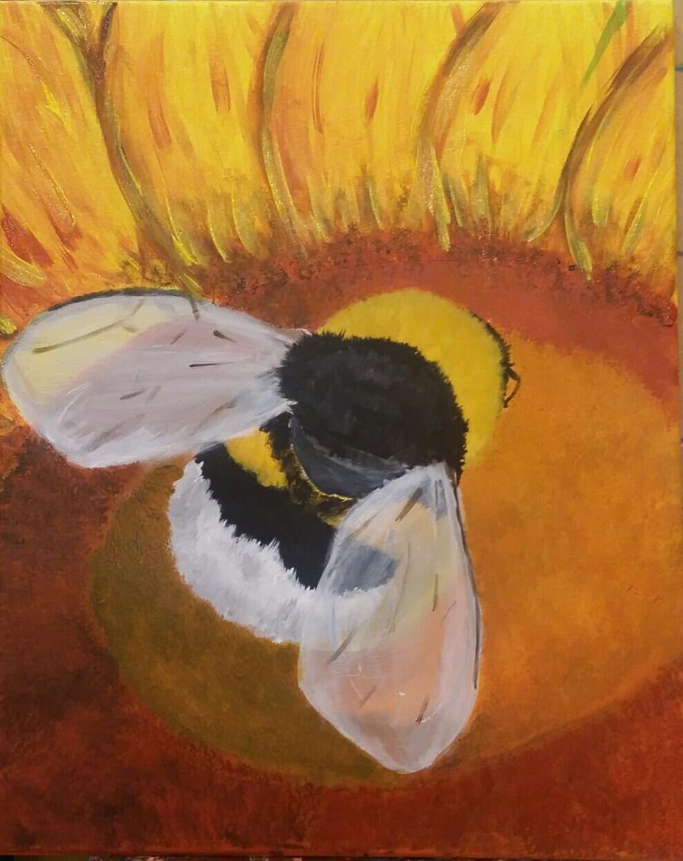 Bumble Bee Paint Session: Guided Family Painting in Woodbury, MN photo 1