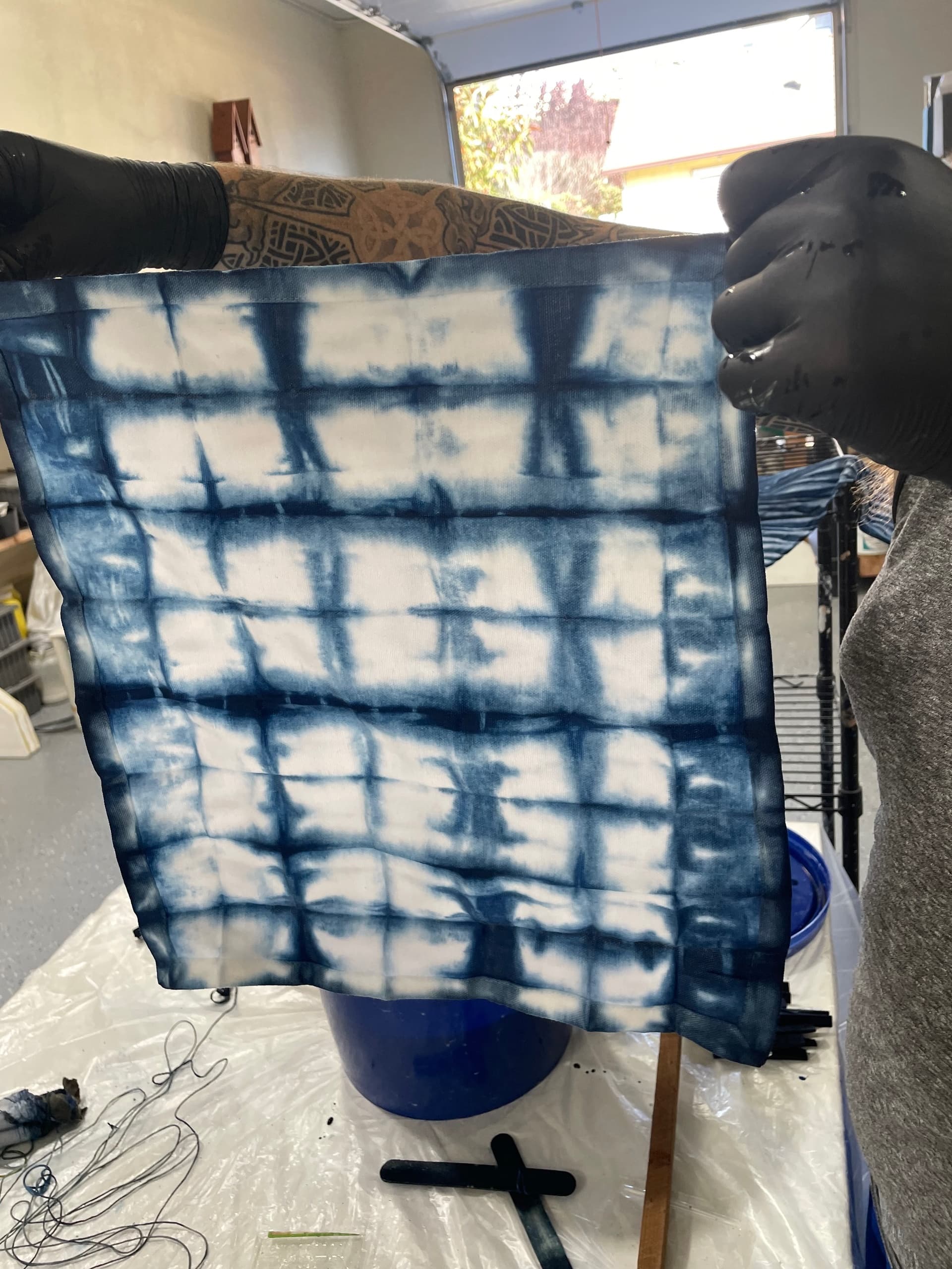 Private Indigo Shibori Art Workshop in Pacifica, CA