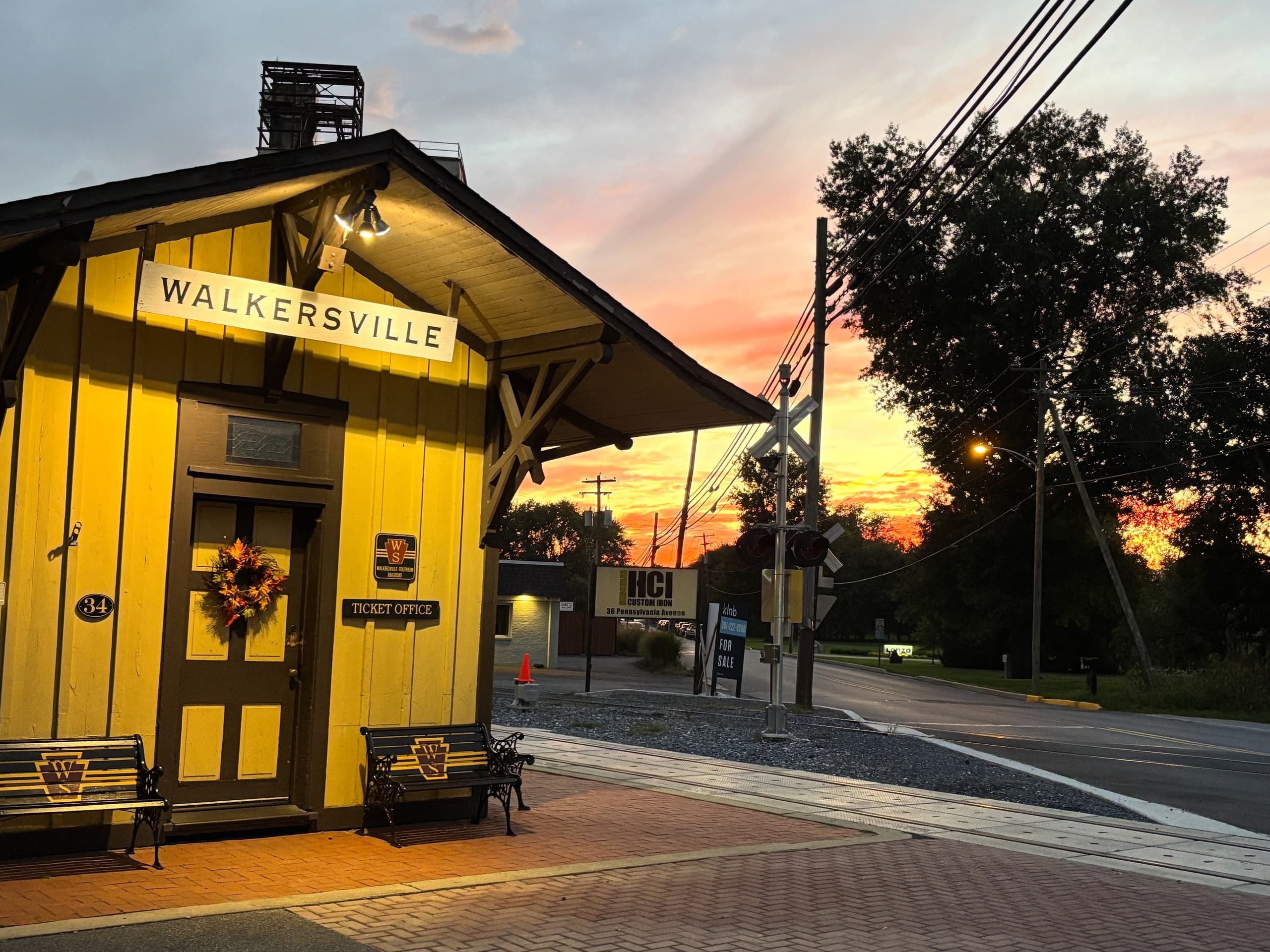 Sunset Limited: Evening Train Ride on Walkersville Southern Railway, Maryland