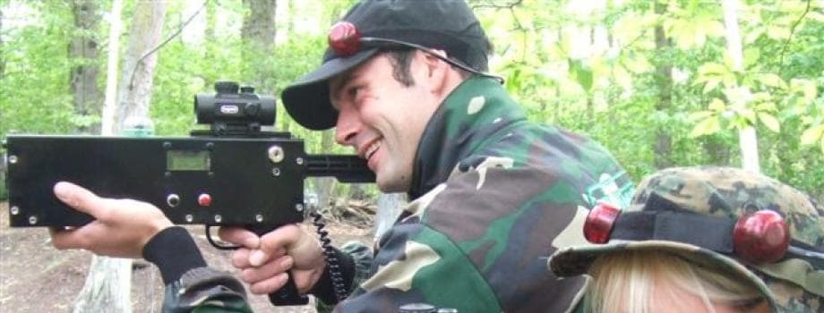 Laser Tag Action at Skirmish Wycombe in Lane End