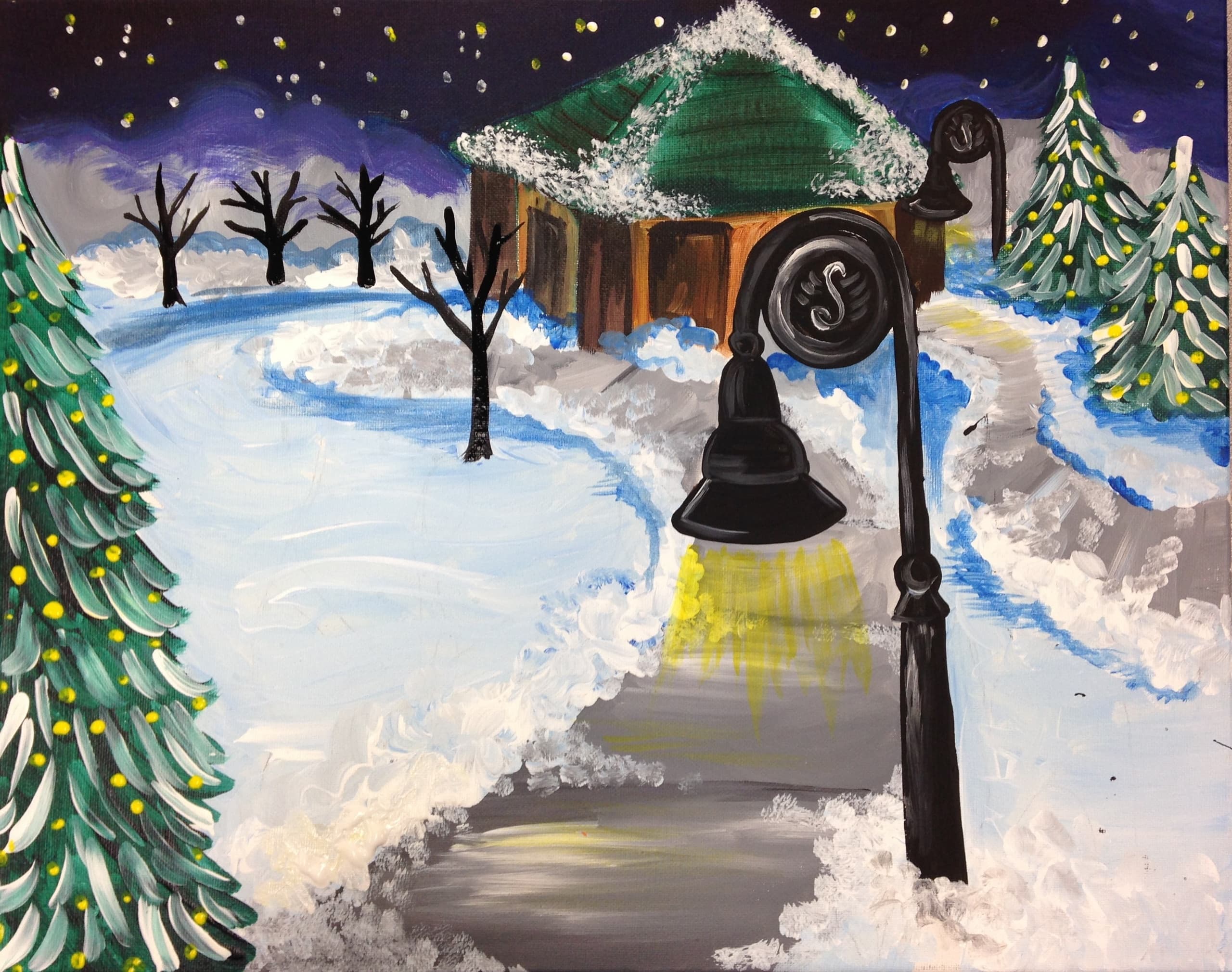Paint Winter in Phoenix Park: Guided 1.5–2 Hour Session in Woodbury, MN