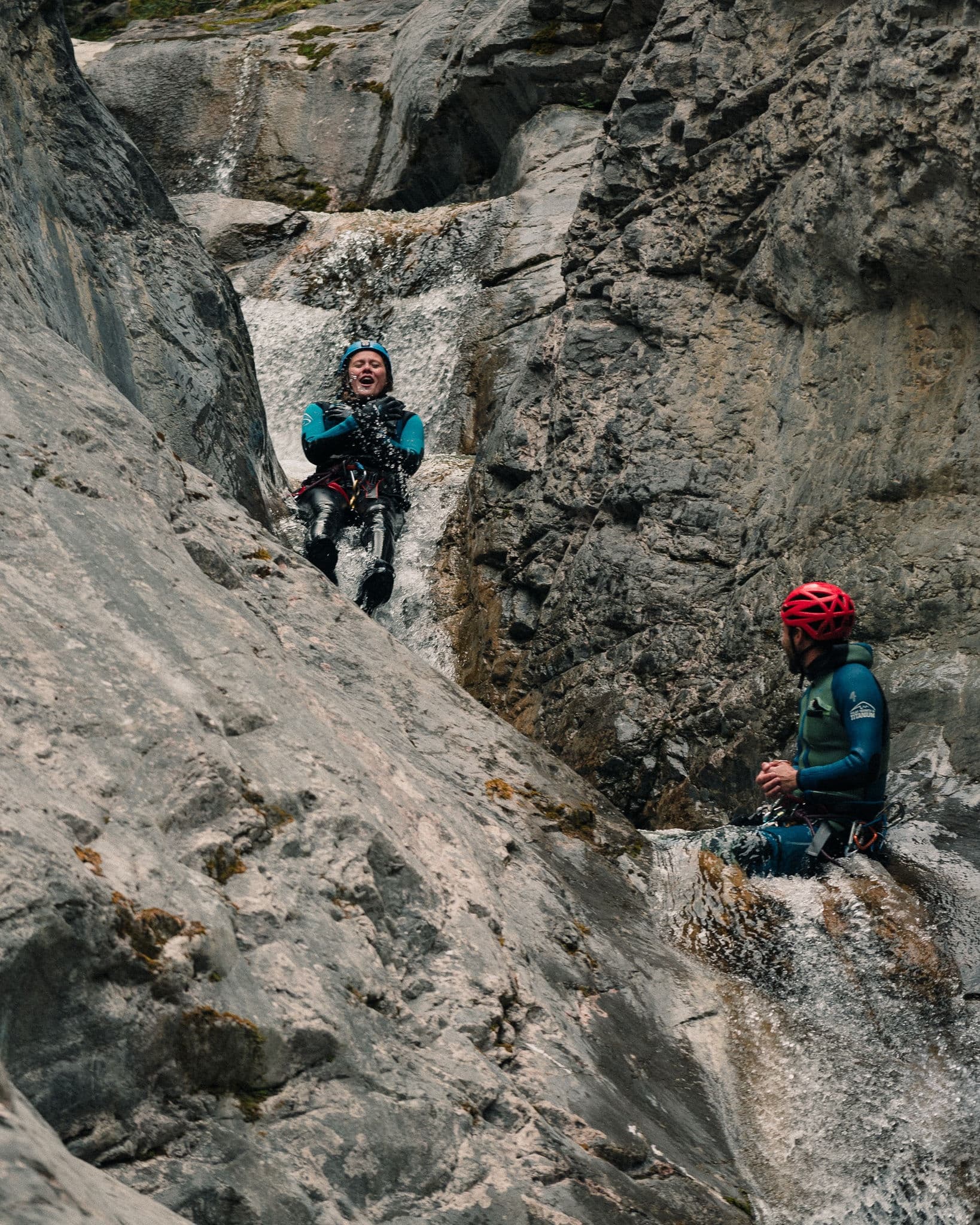 Adrenaline Canyoning at Abraham Lake: Guided Private Canyon Descent near Nordegg photo 1