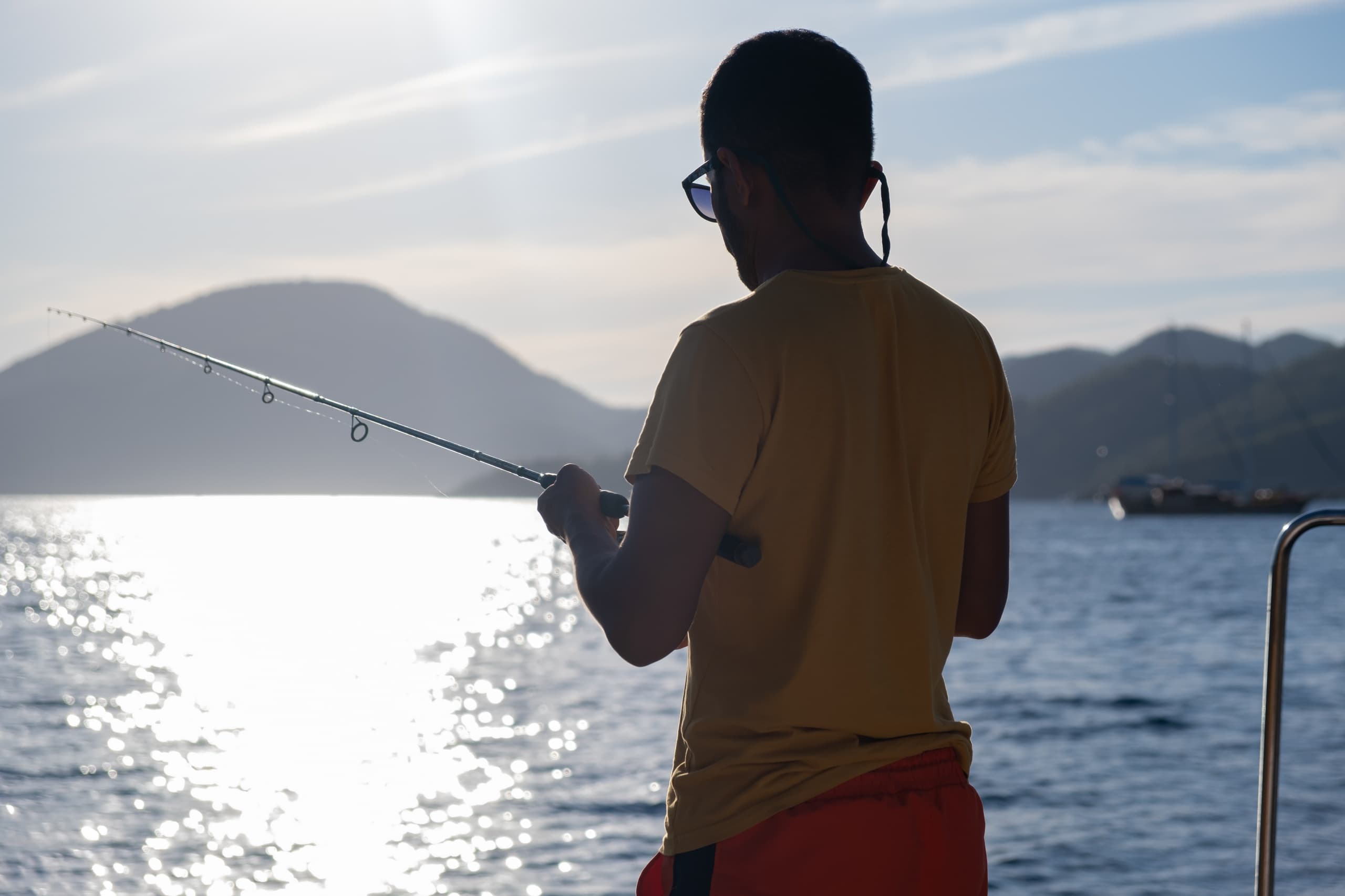 Private Yacht to Temple of Poseidon: Fishing, Wine Tasting & Sunset Sail from Athens