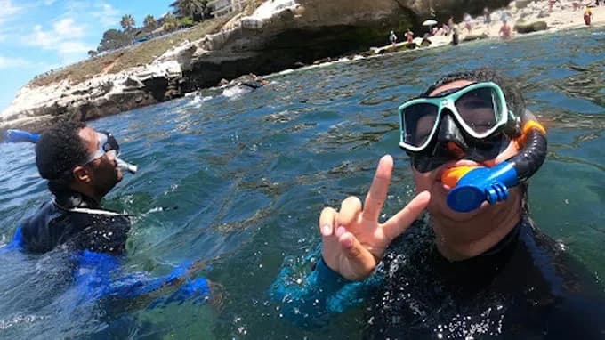 Snorkel with Sea Lions at La Jolla Cove: Guided Cave & Marine Reserve Tour
