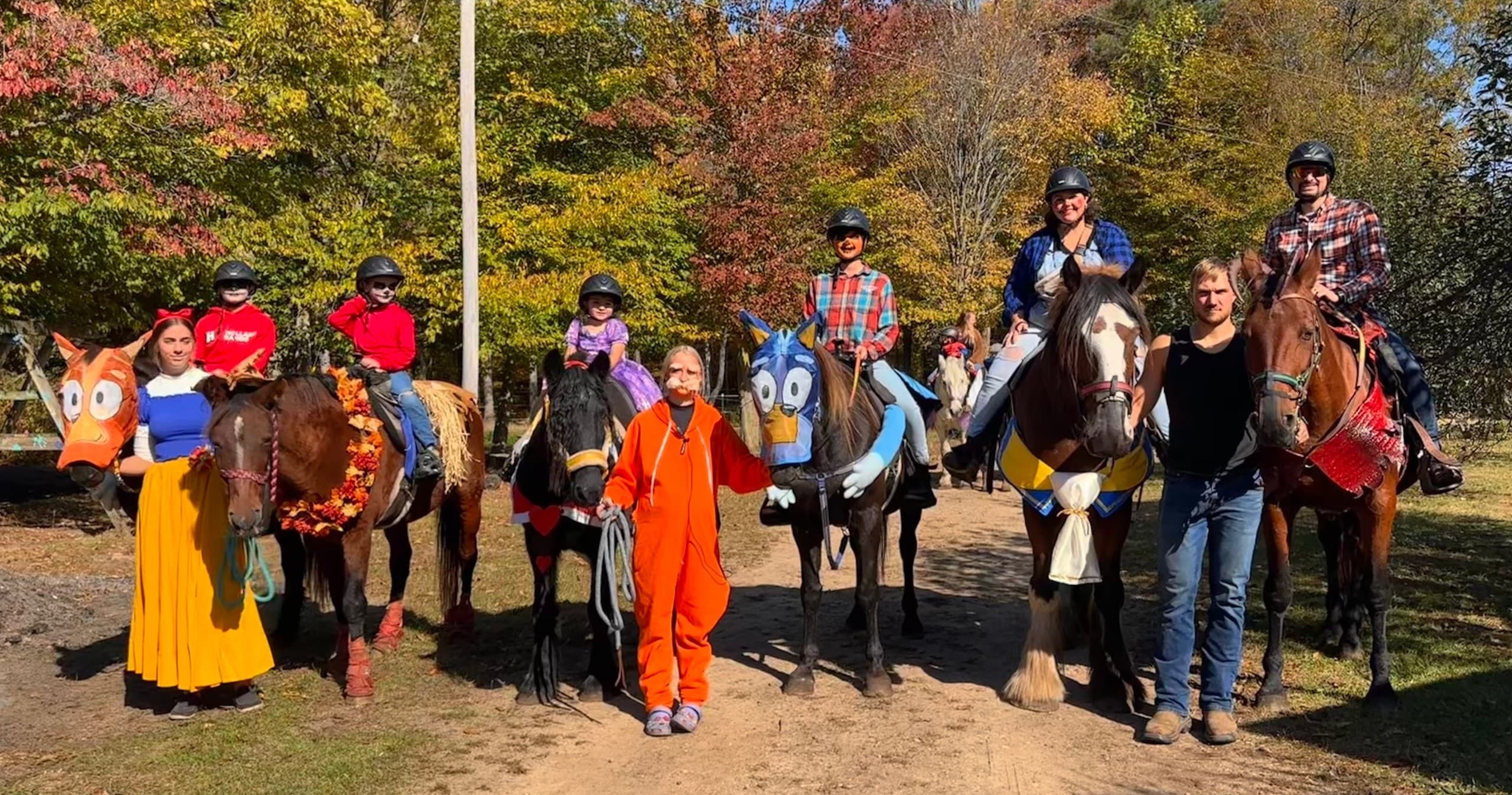 Spooky Horseback Ride: Trick or Treat Trails in Allegan, Michigan