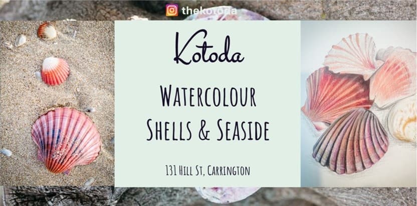 Seaside Watercolor Workshop at The Kotoda — Paint Shells, Starfish & Driftwood in Carrington photo 3